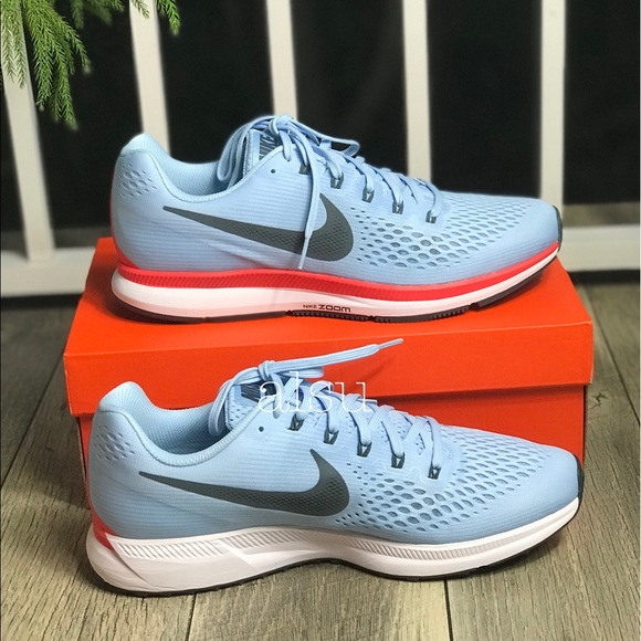 NWT Nike Zoom Pegasus 34 Ice Blue M AUTHENTIC - Picture 5 of 8